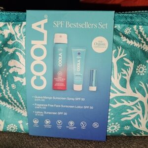 NEW COOLA SPF Bestsellers Travel Sunscreen Set with Bag SPF 50 30